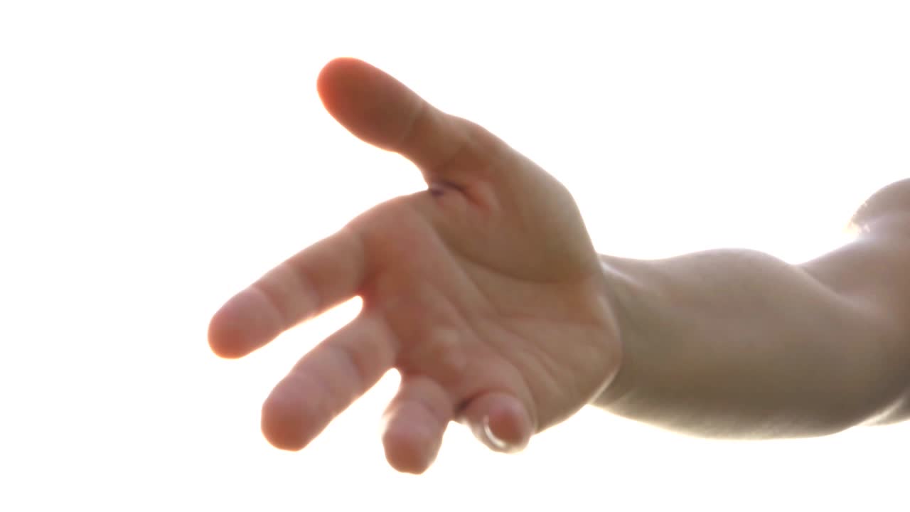 빛, 축복, 신, 천사와 함께 도움의 손을 는 것