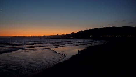 sunset view in pismo beach, california