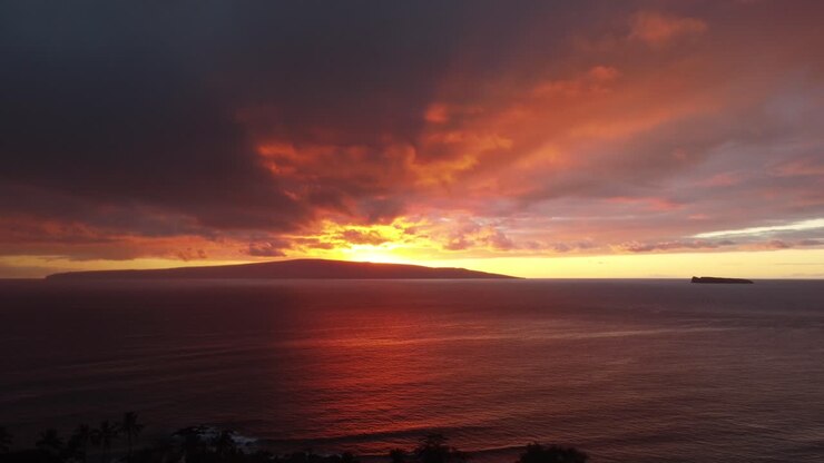 Epic Sunset from Makena beach, Maui