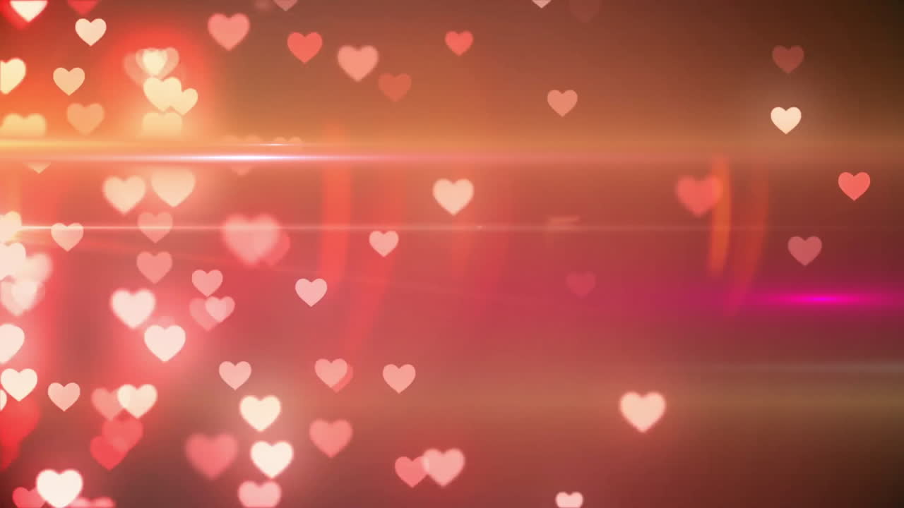 Animation of heart icons over red light spots