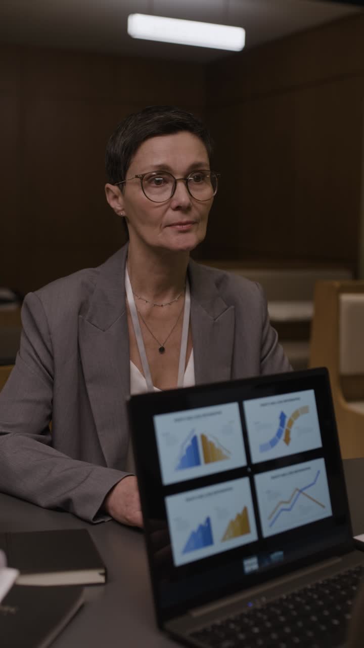 Business Meeting with Data Presentation