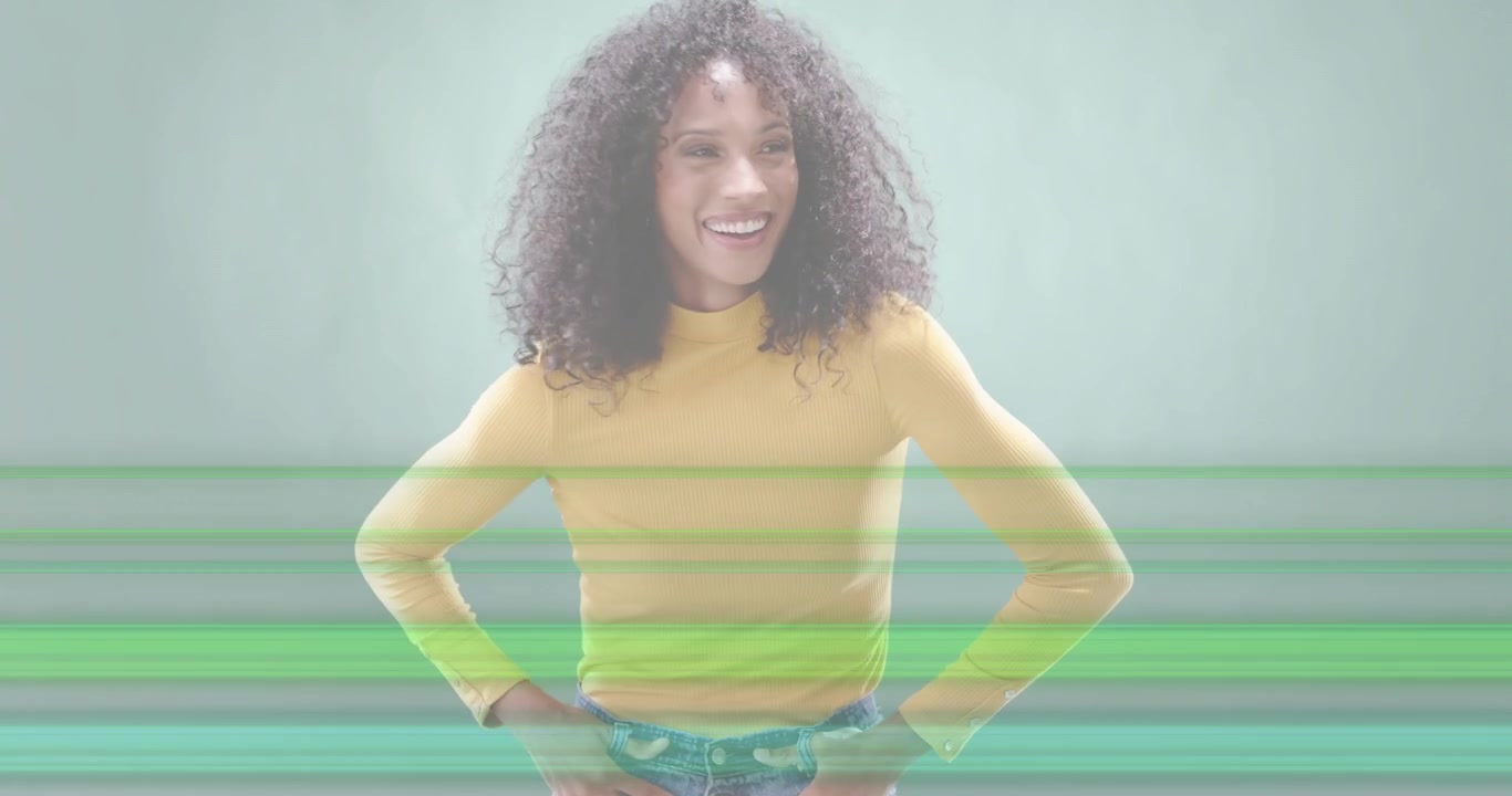 Começando de uma pose tocando o queixo, mulher mudando através de poses em evolução para modelagem de moda.