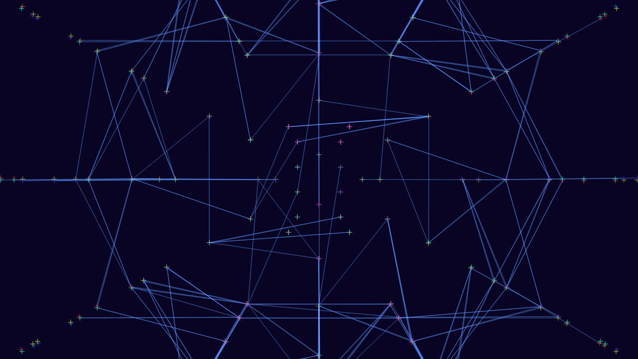 검은색 그라디엔트에 네온 선을 가진 미래 지형 모양