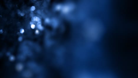 plantilla de fondo de bucle horizontal azul abstracto con destellos bokeh blancos y espacio de copia