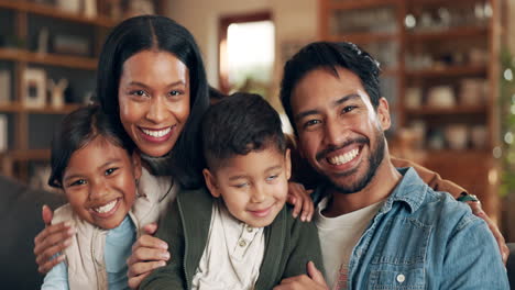 face, home and family with love