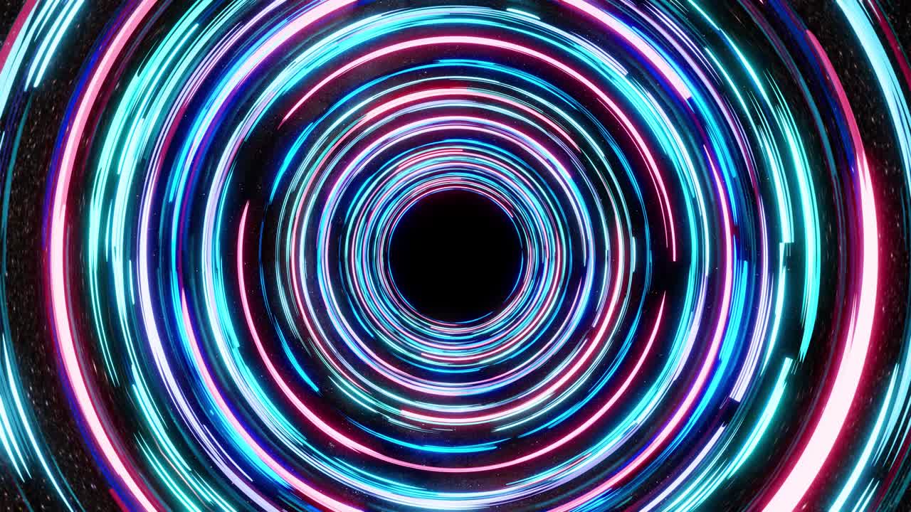Abstract energy tunnel in space. Vortex energy flows