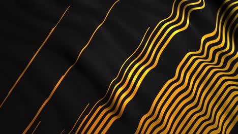 abstract gold lines on black background