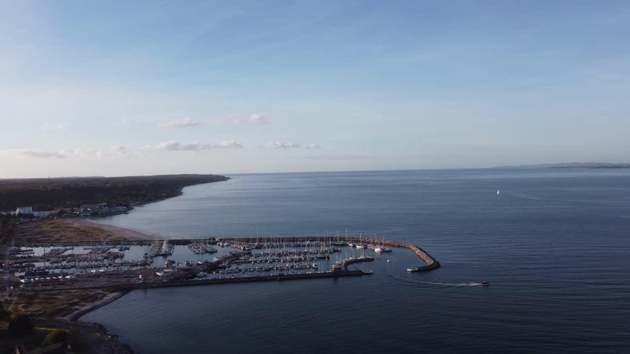 덴마크 헬싱괴르에서 북해의 전망