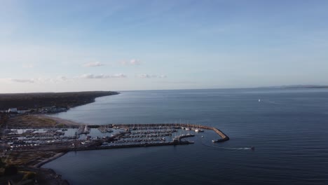vista del mar del norte en helsingor, dinamarca