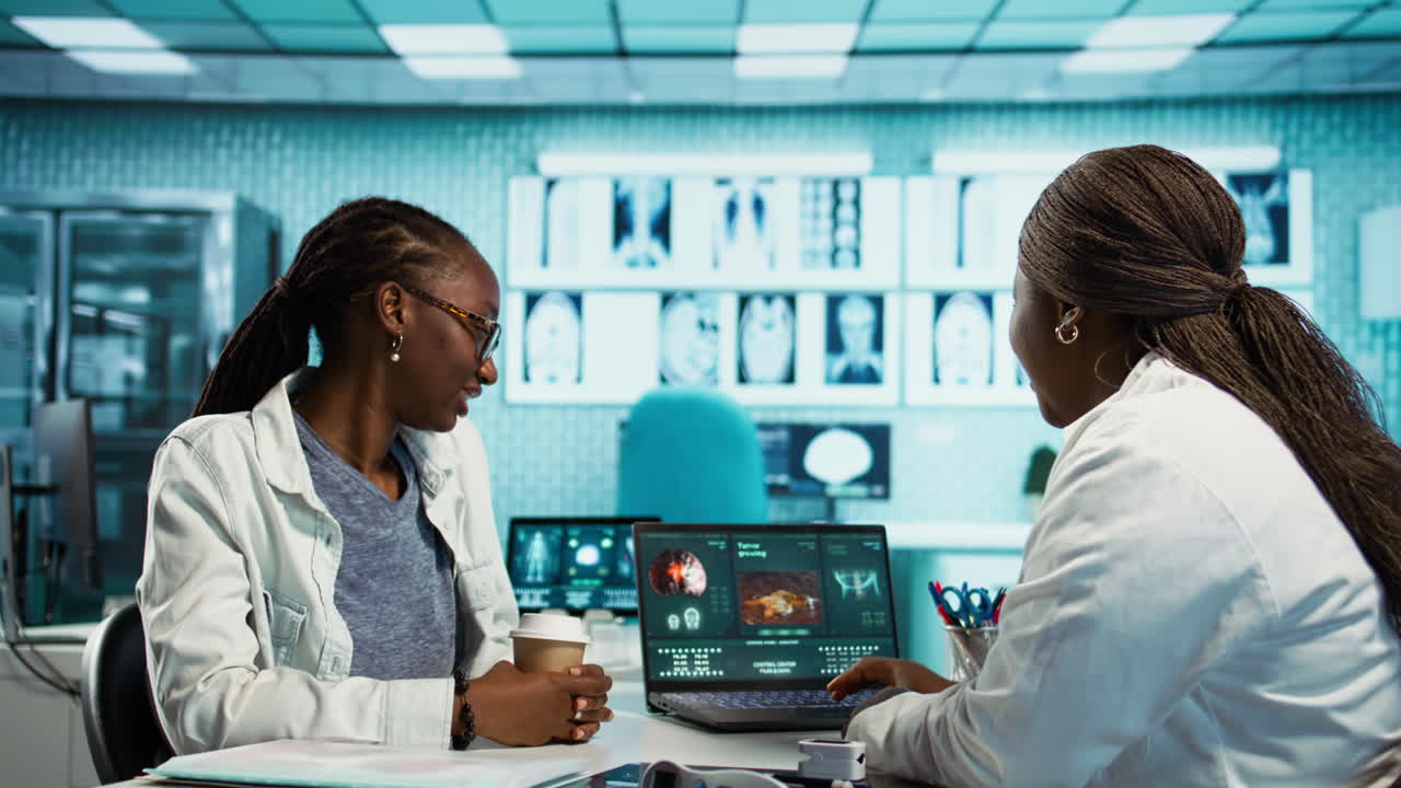 African american doctor and patient engaging in a medical consultation
