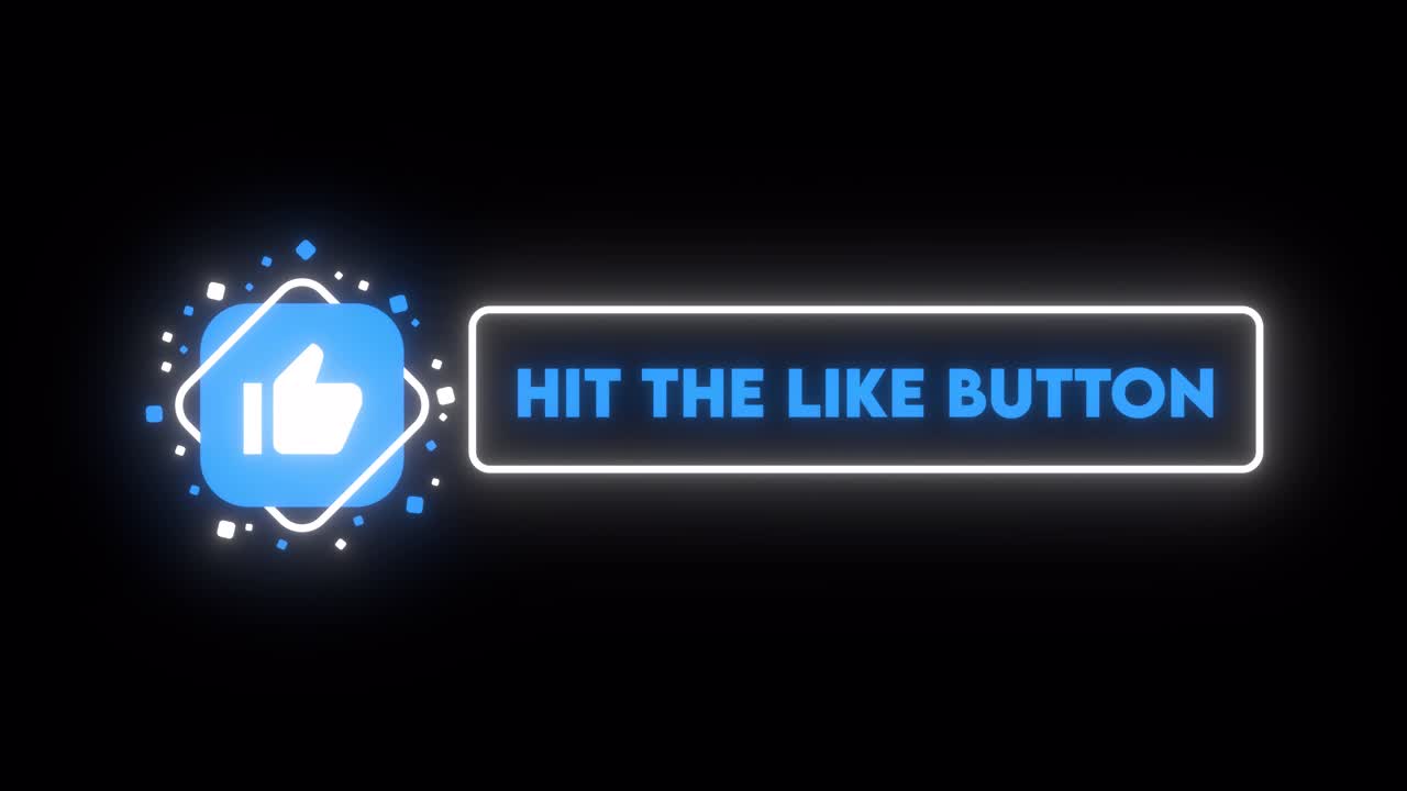 Hit the Like Button Neon Sign