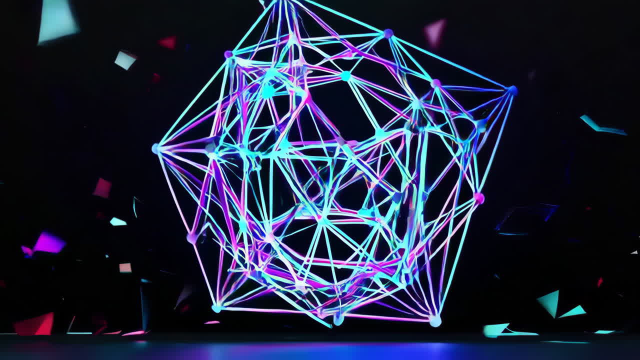 formas geométricas abstractas y brillantes