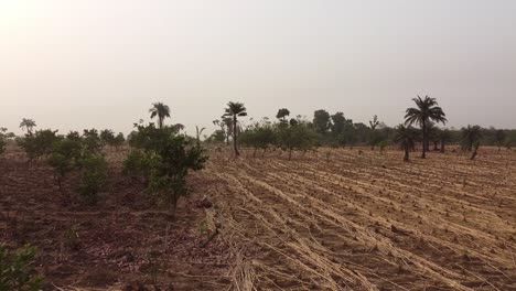 drone view of the dry land in nigeria