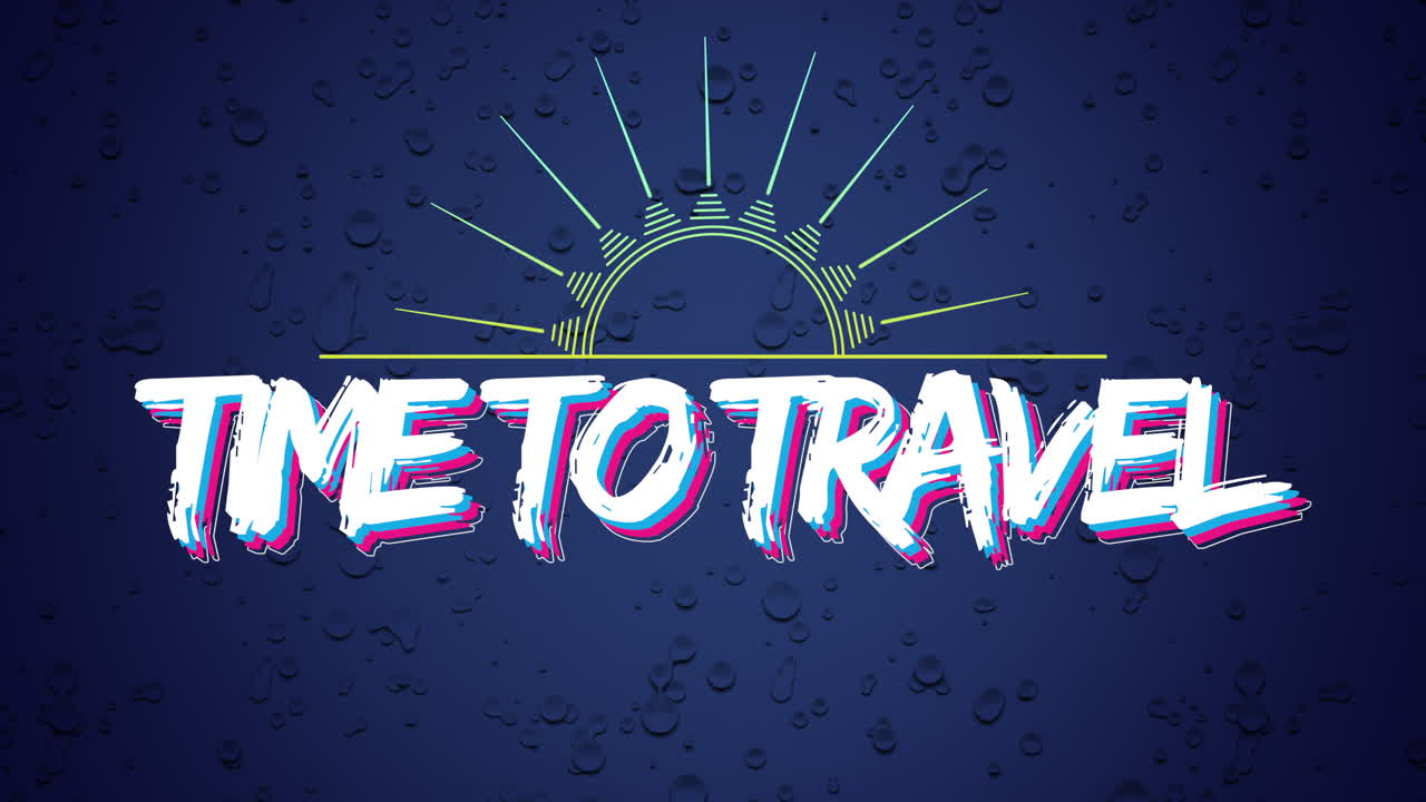 태양 광선과 물방울과 함께 여행하는 시간