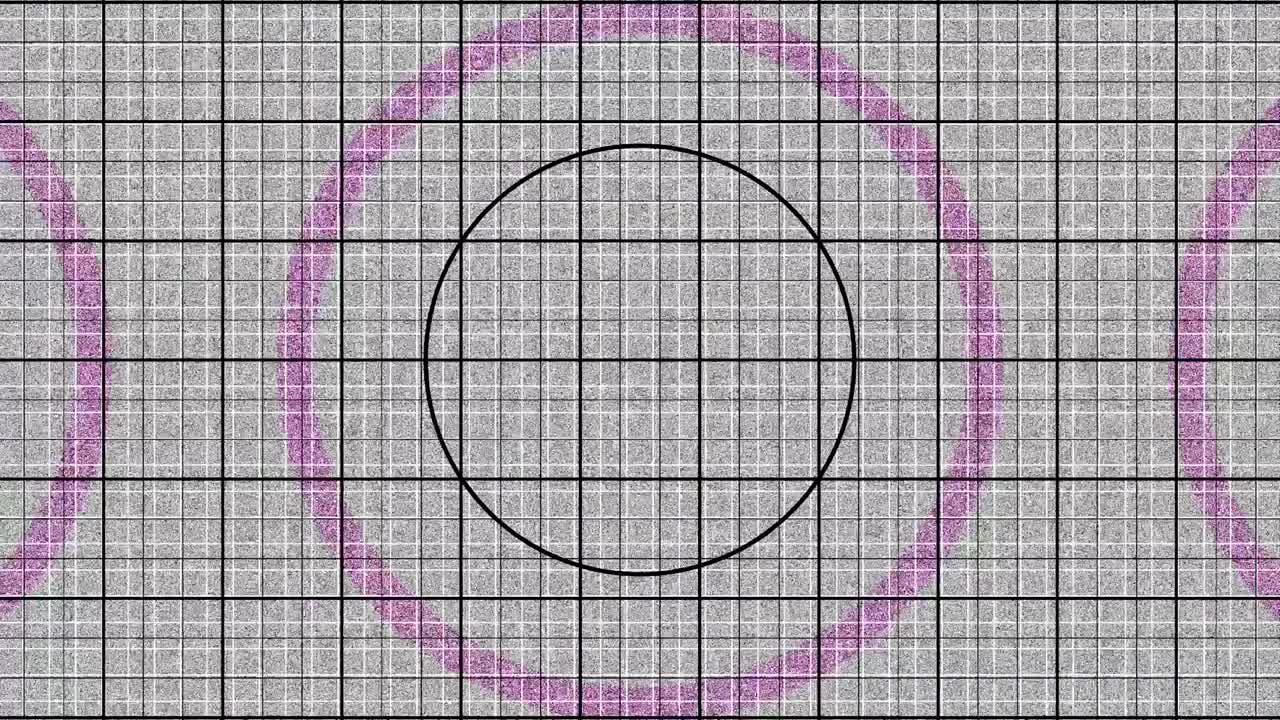 cuadrícula de fondo abstracta con círculos versión a 12