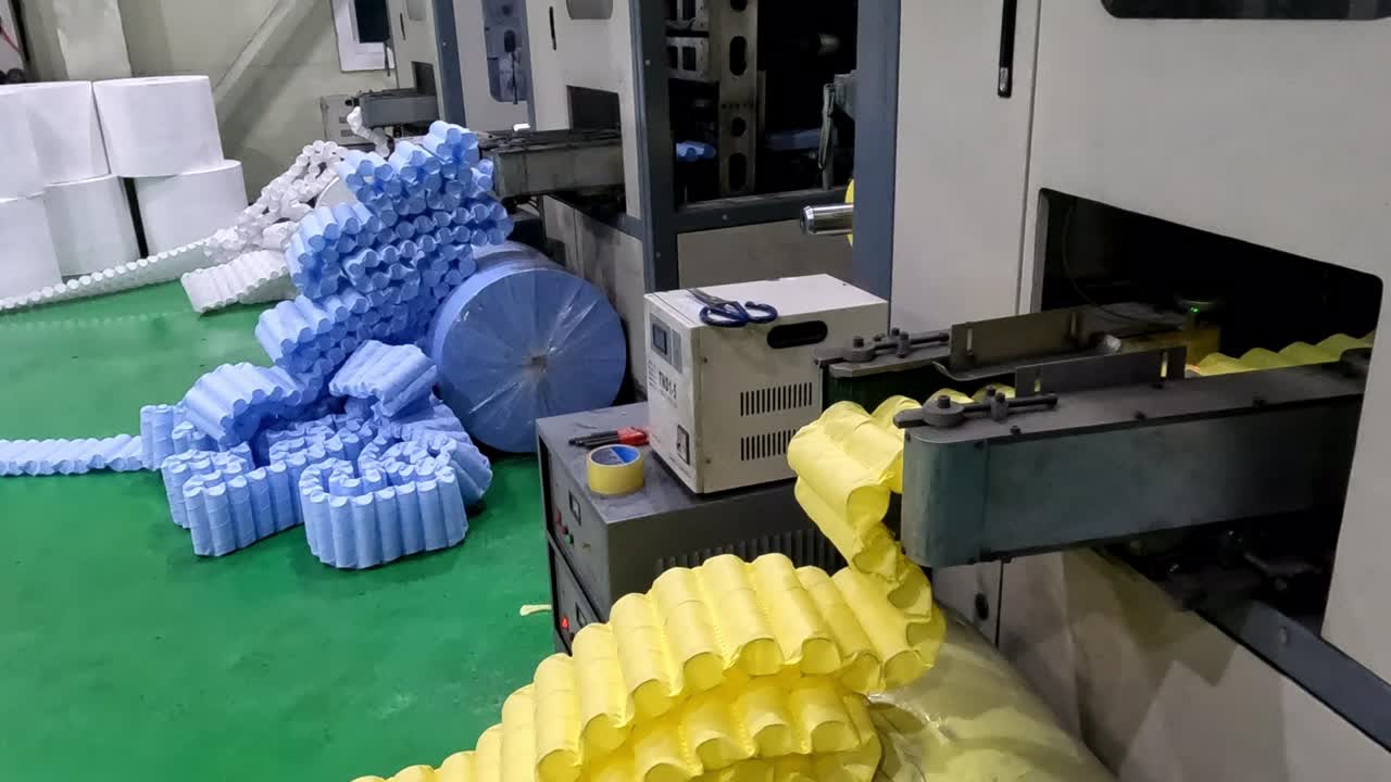 la producción de colchones de bolsillo