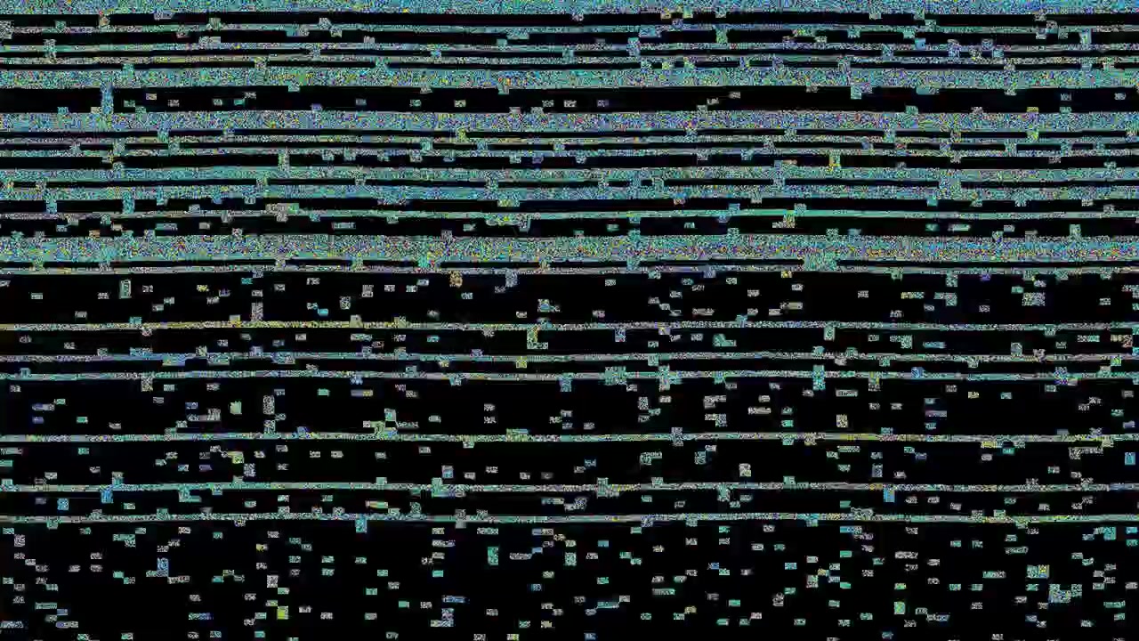 Digital Glitch Effect with Horizontal Lines and Noise