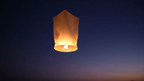 sky lanterns at night