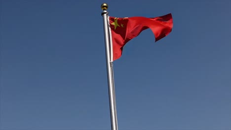 cgi of the china flag waving in the wind, symbolizing global trade, international diplomacy, and the shifting power dynamics in the modern world.