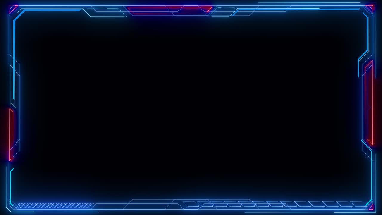 Border frame animated background holographic screen frame hud ui future futuristic screen system