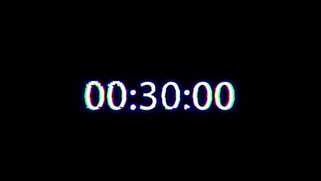 glitching timecode display