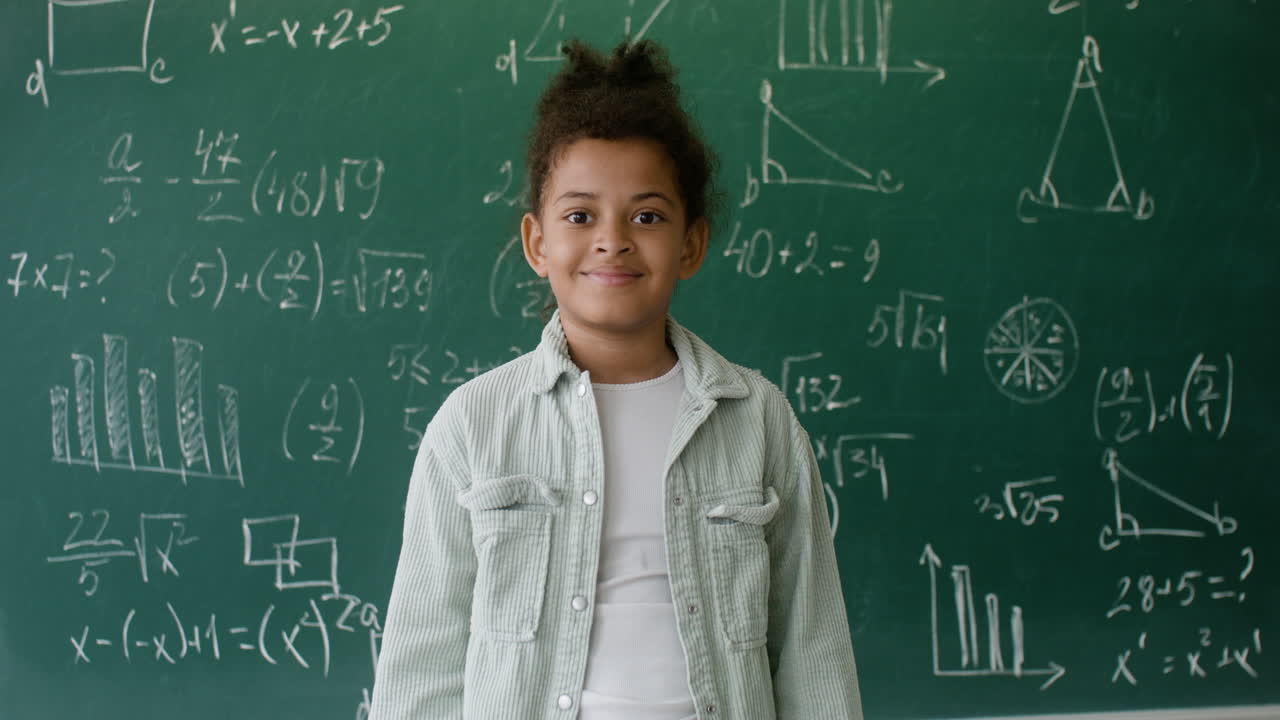 Little girl looking at the camera.