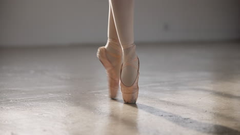 Shoes,-ballerina-and-legs-in-performance