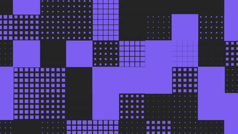 purple pixels and dots in rows pattern