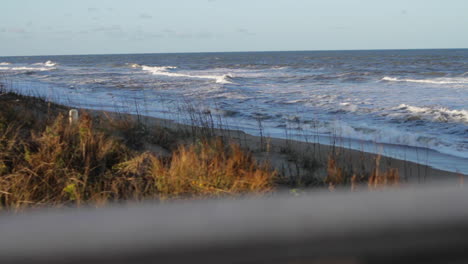 waves crashing on beach atlantic ocean sliding motion slider