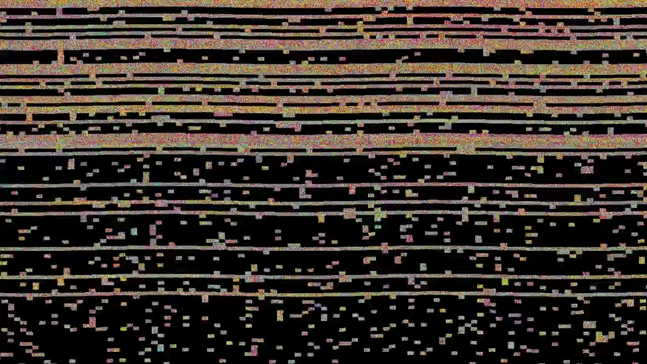 Digital Glitch Effect with Horizontal Lines and Noise