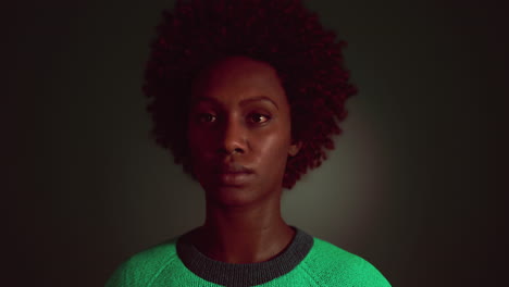 portrait of young black woman