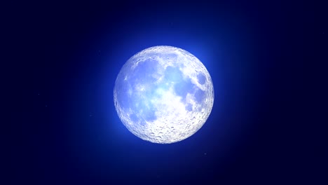 se acerca suavemente a la luna en el espacio. este no es un video de la nasa, esto es un render
