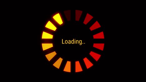 animation colorful loading circle.