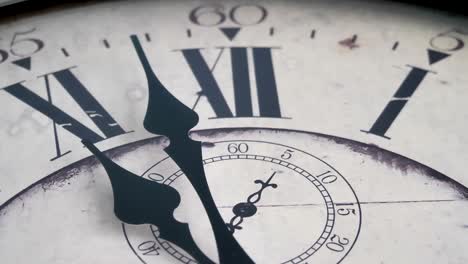 the closer look of the roman numerals numbers on the clock