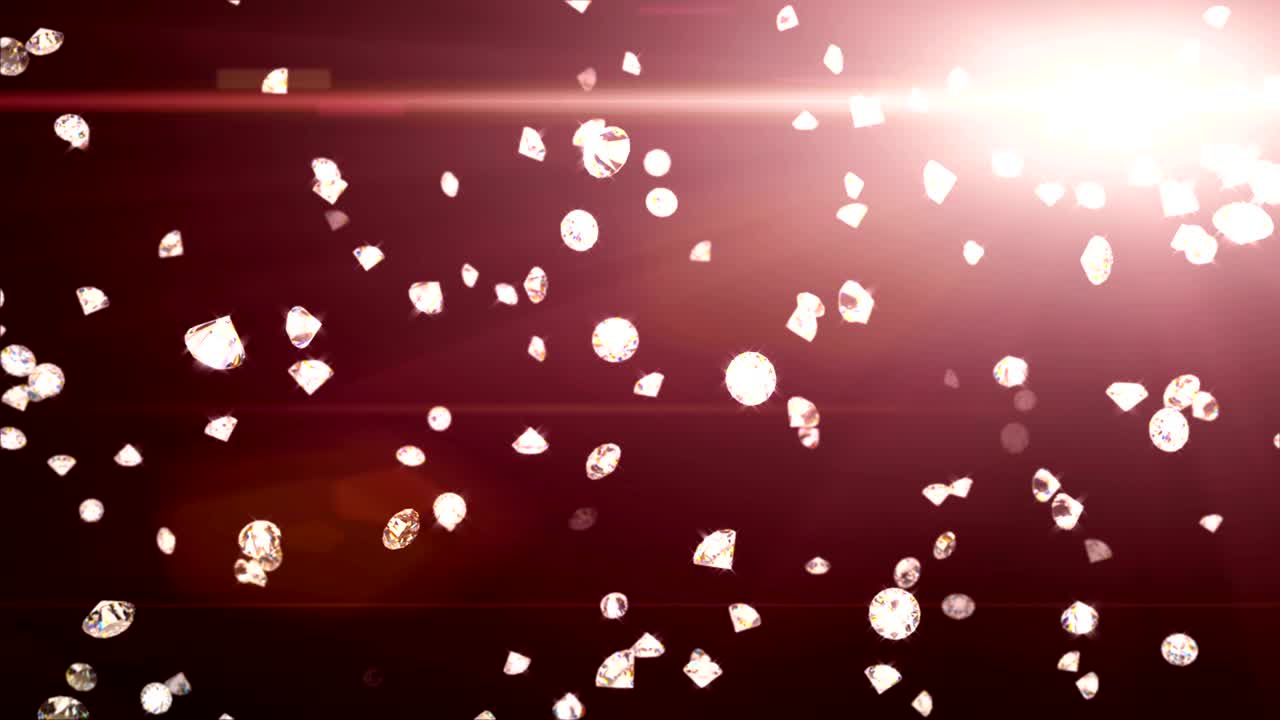 배경에 다이아몬드 애니메이션을 만들기 위해 원활한 루프를 사용하십시오.