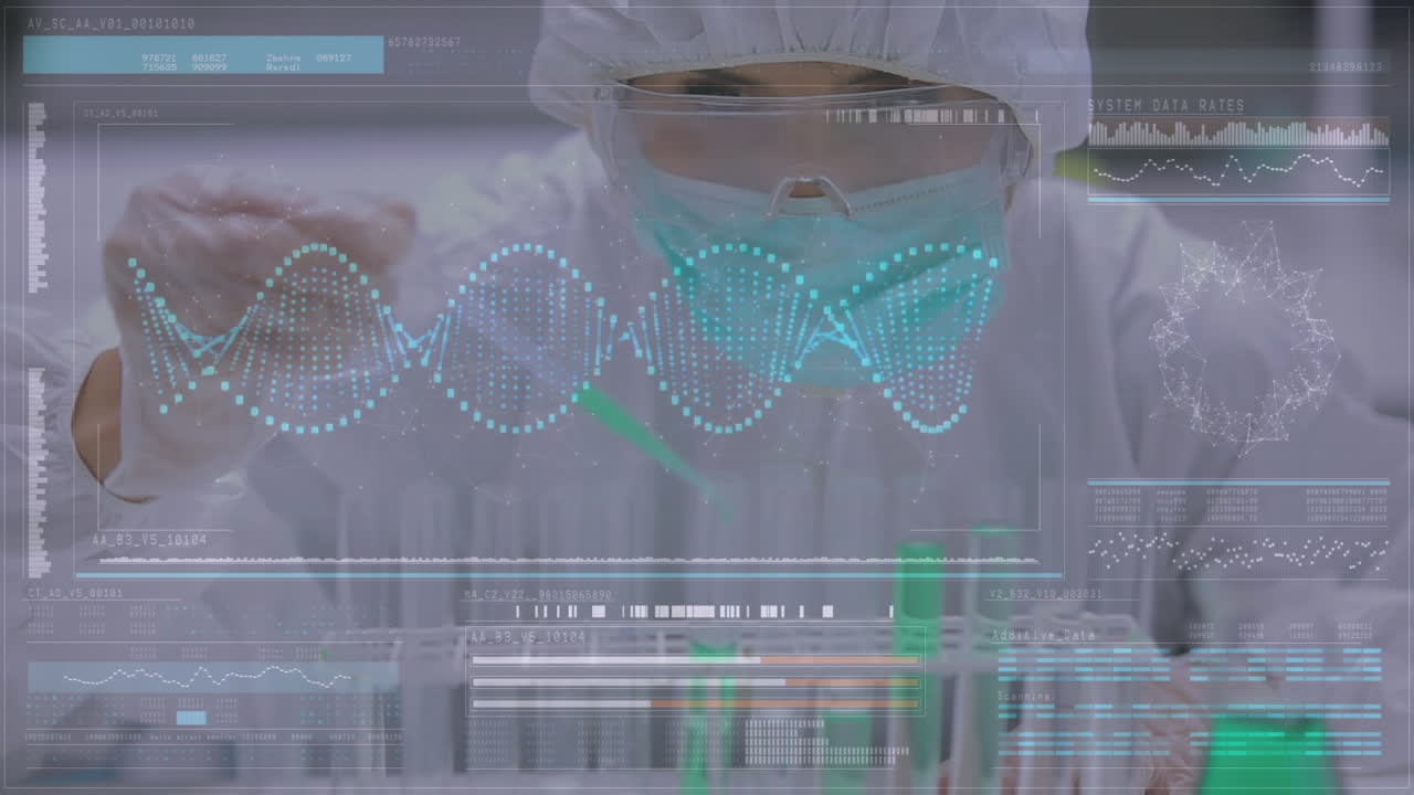 científico que estudia sustancias químicas en tubos de ensayo
