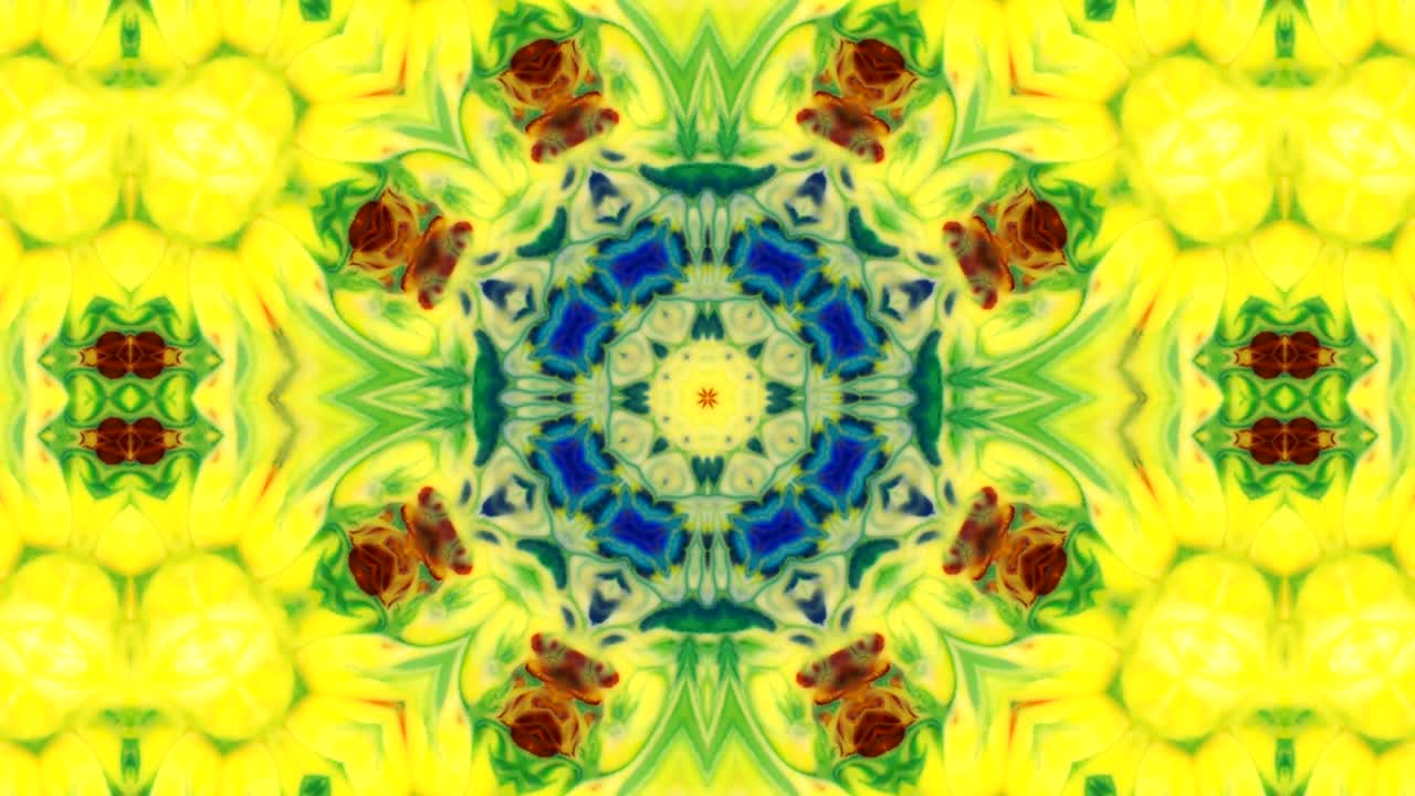 movimiento de fondo de kaleidoscopio abstractamente colorido