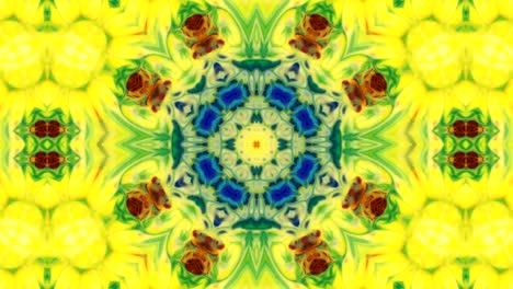 movimiento de fondo de kaleidoscopio abstractamente colorido