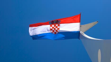 croatia flag waving in the wind