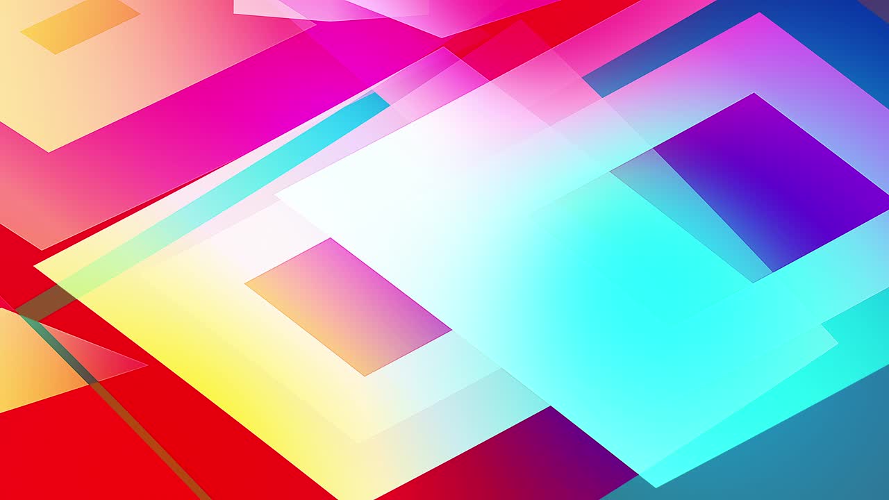 movimiento lento de formas coloridas, fondo de video formas circulares vidriosas y transparentes