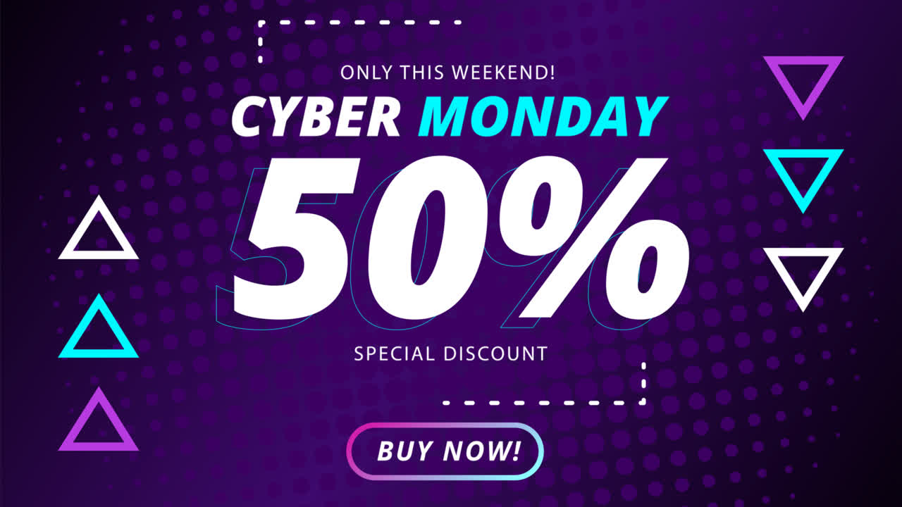 그라디언트 모션 그래픽 사이버 월요일 인스타그램 포스트 컬렉션