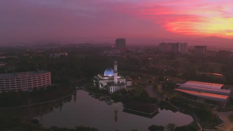 4k sunrise scene from malaysia.