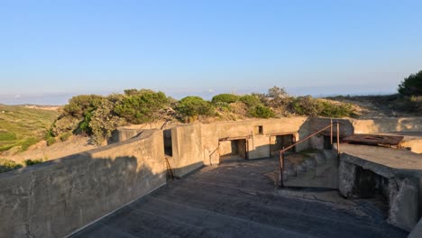 old war bunker overlooking scenic landscape