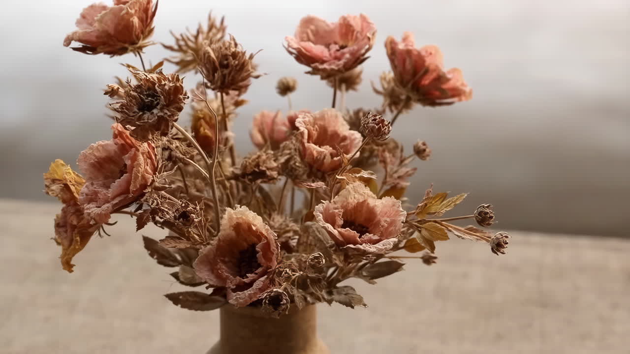 ramo de flores secas