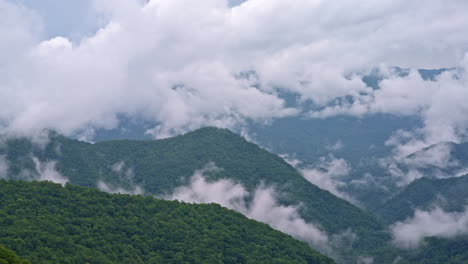 drone footage reveals a mystical, mist-laden smoky landscape