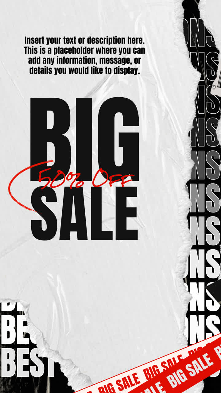 큰 판매 포스터 디자인