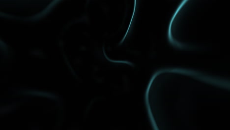 flowing dark blue mystical waves on black gradient