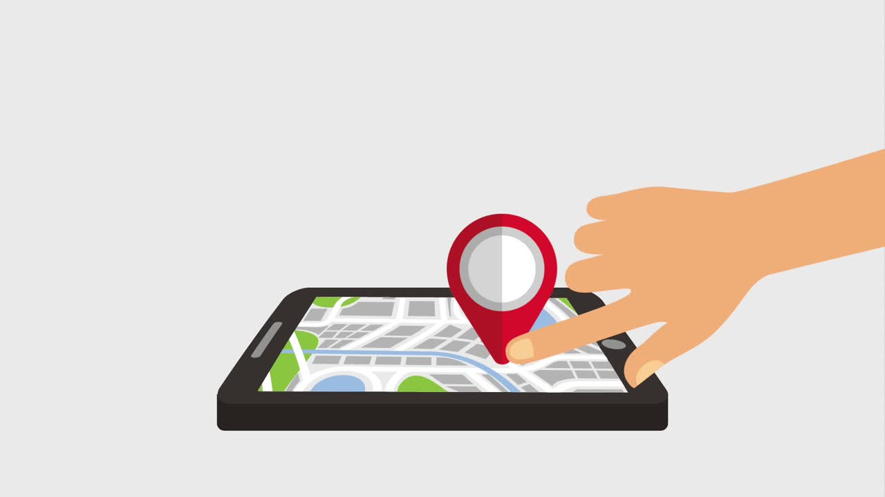 mapa de pin de la mano