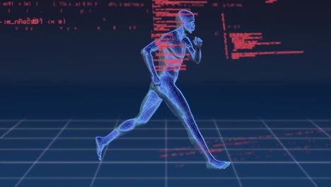 Digital-animation-a-running-human