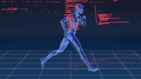 animación digital un humano corriendo